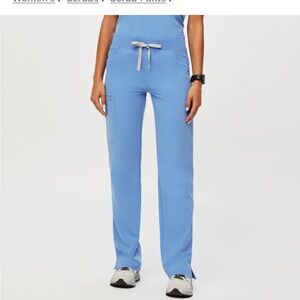 Figs Kade cargo scrub pants medium ceil blue
